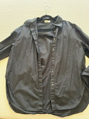 Babaton Black Button-Down Shirt
